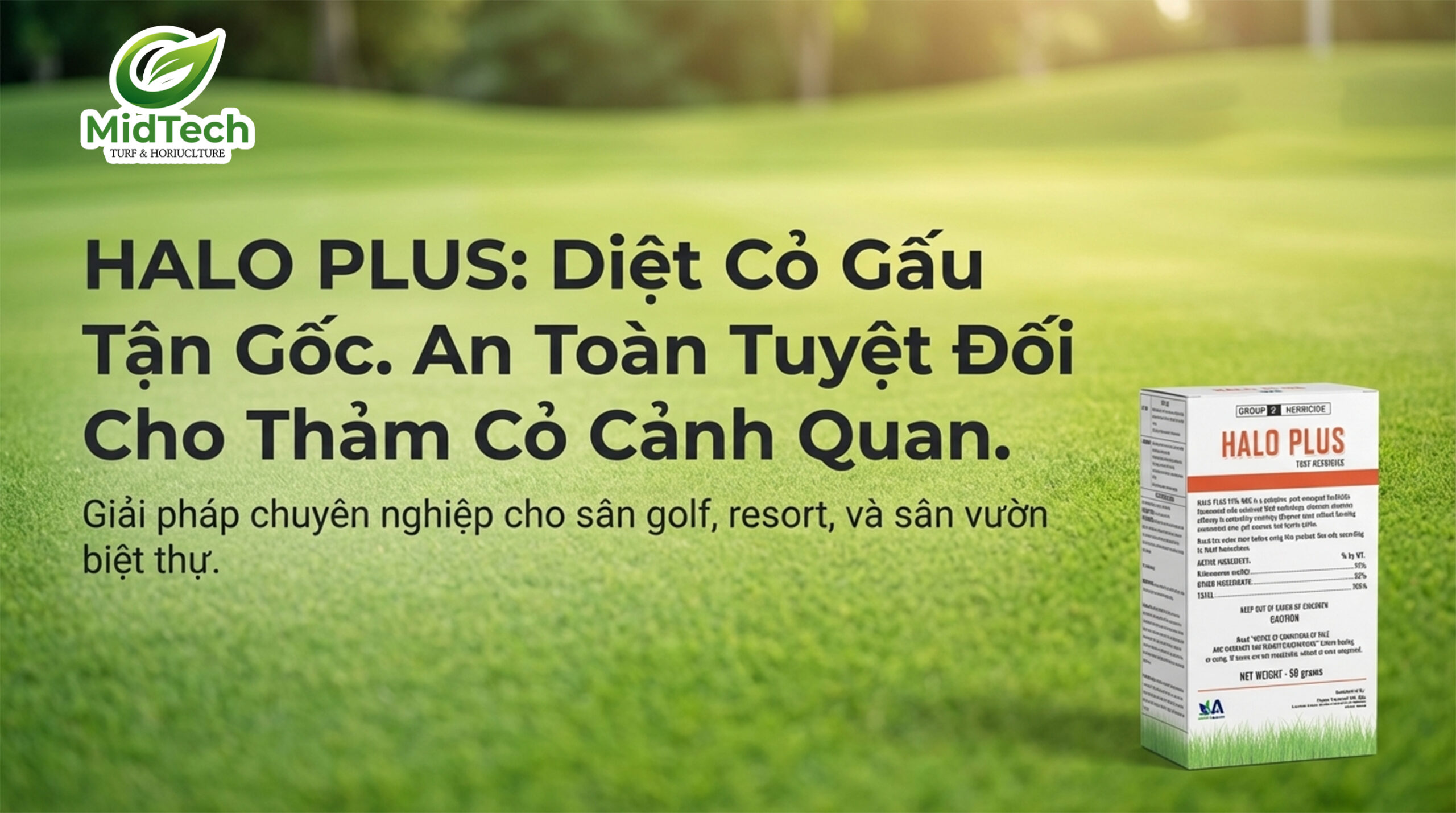 HALO PLUS có ảnh hưởng đến cỏ cảnh quan không 1