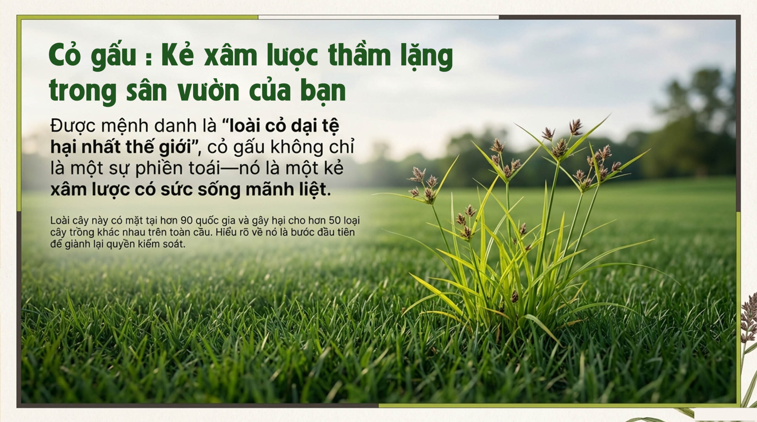 Thuốc diệt cỏ gấu tận gốc Halo Plus - Cỏ gấu 4 Thuốc diệt cỏ gấu tận gốc Halo Plus