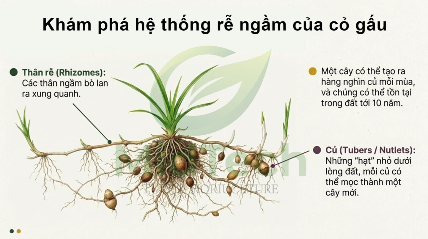 Thuốc diệt cỏ gấu HALO PLUS - Hệ thống rễ 1