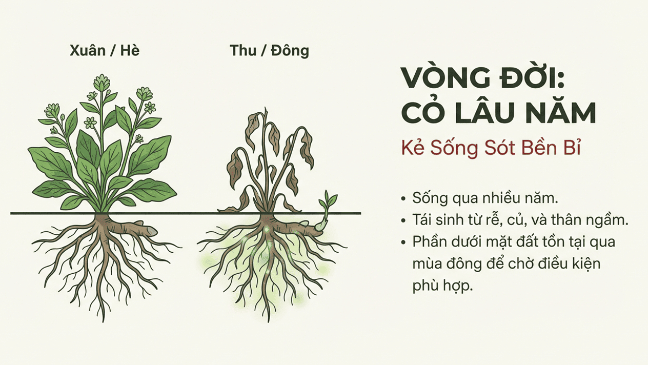 Horizon WG diệt được loại cỏ dại lá rộng nào - Cỏ lâu năm