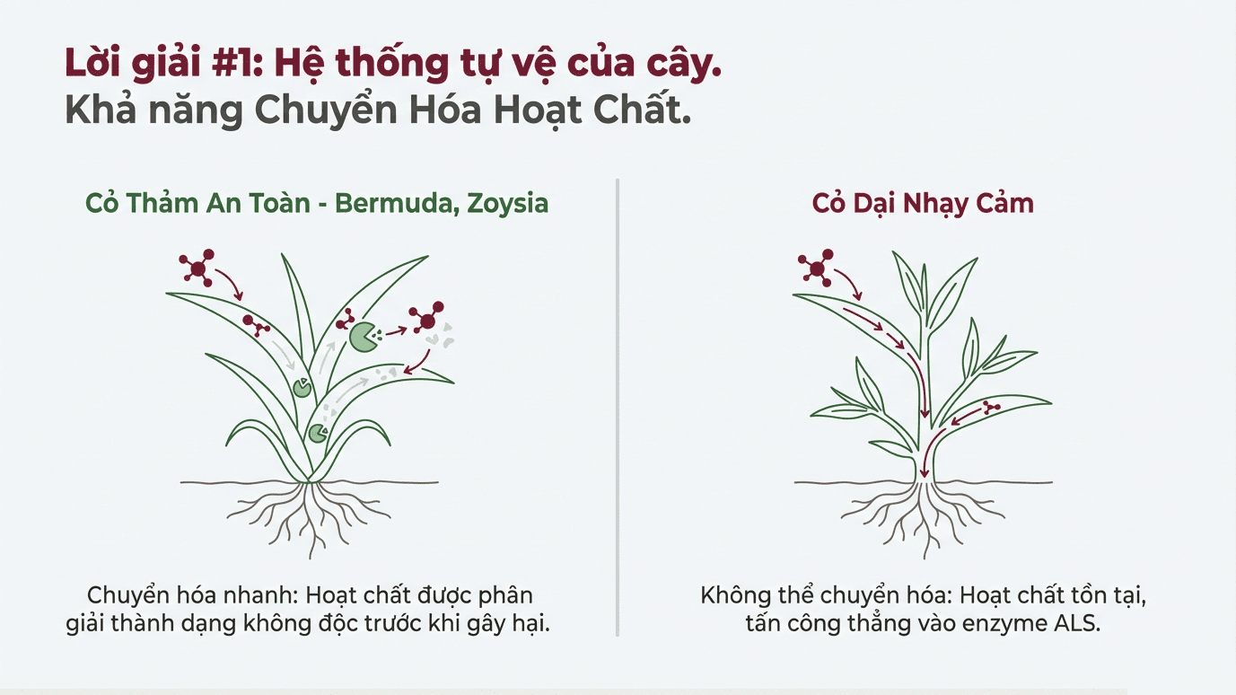 1 Horizon WG diệt được những loại cỏ lá rộng nào - Khả năng chuyển hóa hoạt chất