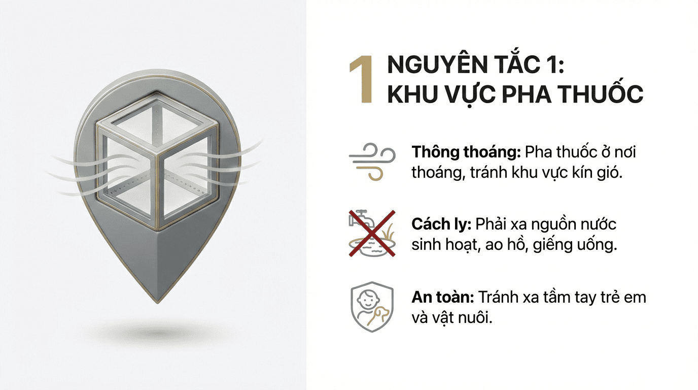 2 Nguyên tắc vàng trước khi pha phun