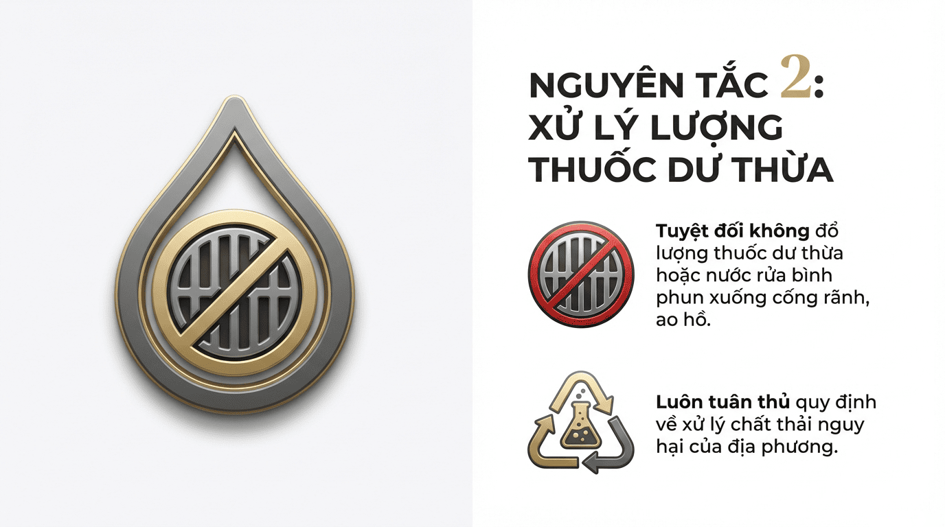 3 Nguyên tắc vàng trước khi pha phun