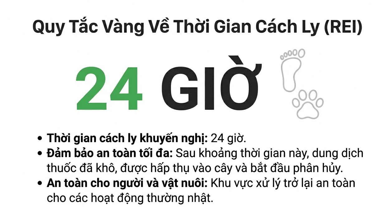 Quy tắc vàng về thời gian cách ly (REI) 1