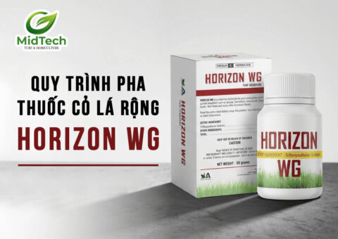 Quy trình pha và phun thuốc diệt cỏ lá rộng Horizon WG