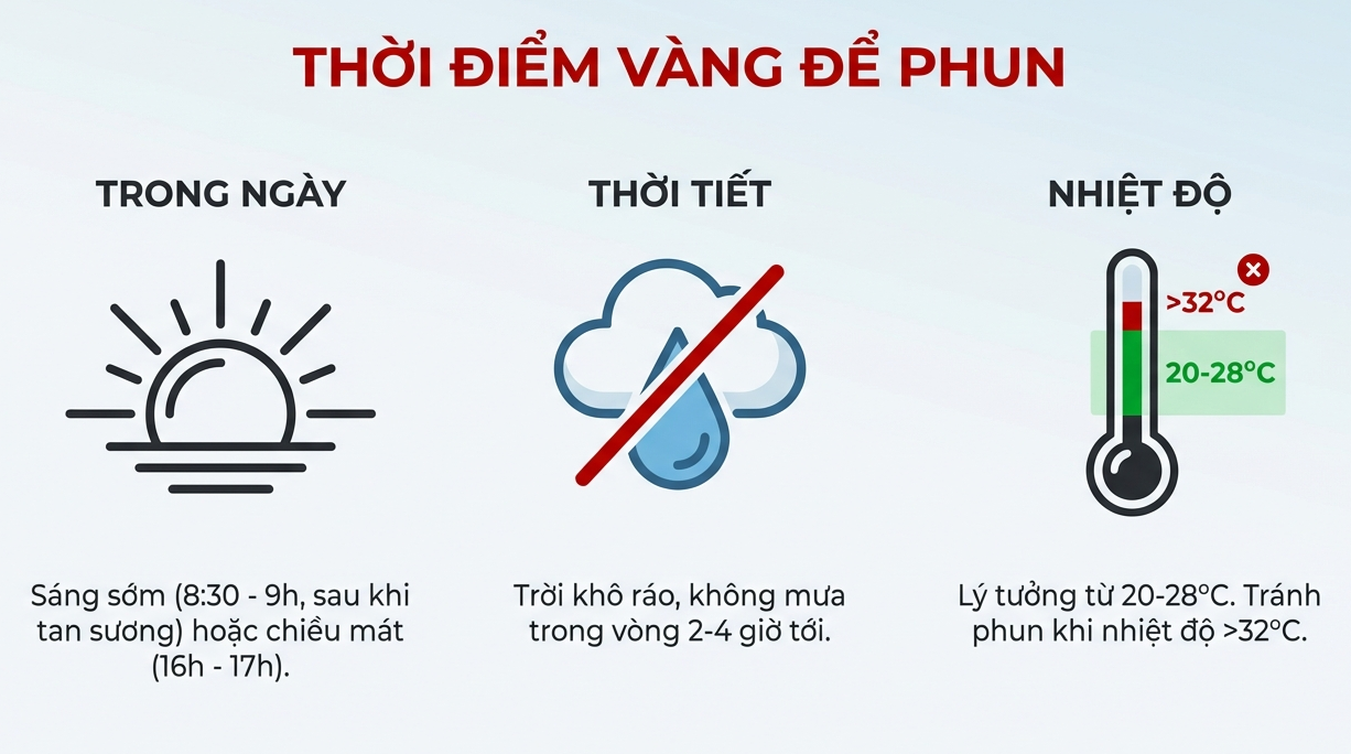 Thời điểm phun thuốc diệt cỏ lá rộng Horizon WG hiệu quả nhất Thời điểm phun thuốc diệt cỏ lá rộng Horizon WG hiệu quả nhất